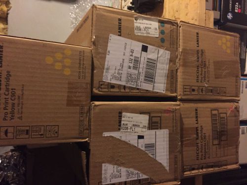 Genuine Ricoh C901 toner - set of 5 CMY - NEW