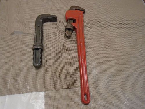 HEAVY DUTY PIPE WRENCH PW24, 24&#034;, W/ EXTRA HEAD USED