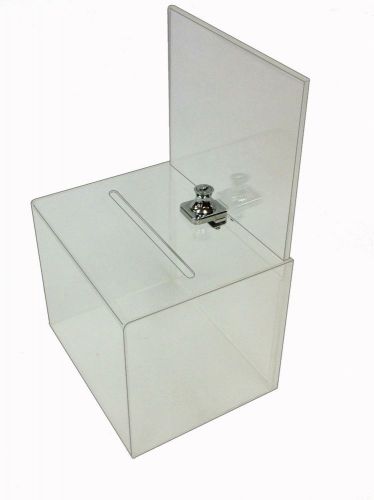 Buddy products large acrylic locking collection box, 6.3 x 12.6 x 7.9 inches (la for sale