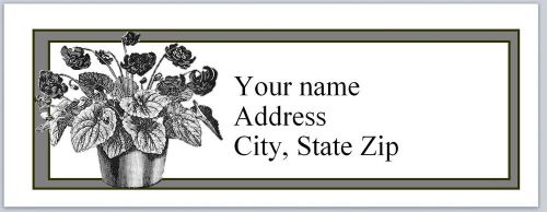30 Personalized Return Address Labels Flowers Buy 3 get 1 free (c843)