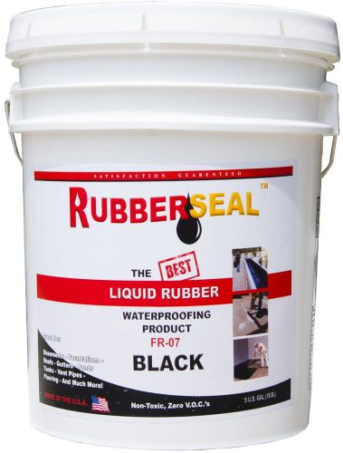Rubberseal liquid rubber waterproofing roll on black 5 gallon - new for sale