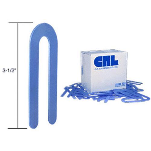Crl blue 1/16&#034; x 3-1/2&#034; plastic horseshoe shims 100 pack phs16 for sale