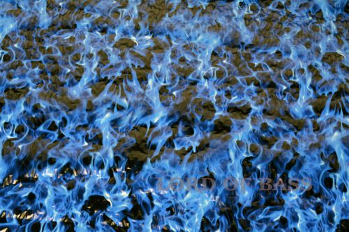 HYDROGRAPHIC WATER TRANSFER HYDRODIPPING FILM HYDRO DIP BLUE FIRE FLAMES