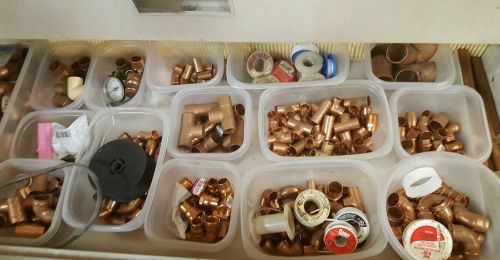 Lot of copper plumbing fittings