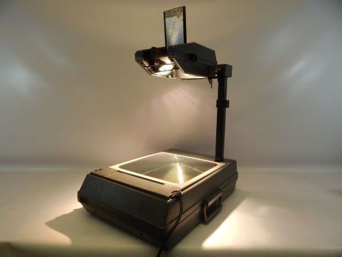 3M 2000 AG Overhead Projector Briefcase Portable w/ Transparency Film Works!
