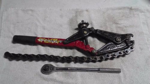 Wheeler Rex 490-12 Ratchet Operated Soil Pipe Cutter w/ 24&#034; Chain FREE SHIPPING
