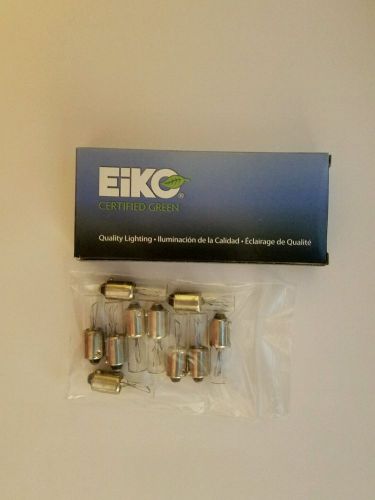 10 pack - eiko 120mb miniature bayonet incandescent lamp 120v 0.025a for sale