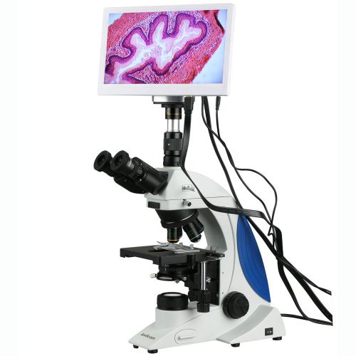 40x-1000x plan infinity kohler laboratory research microscope with hdmi camera &amp; for sale
