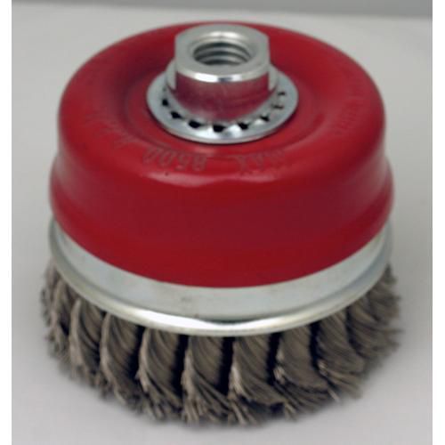 3&#034; x .020 SS x 5/8-11 NC Bridled Cup Brush