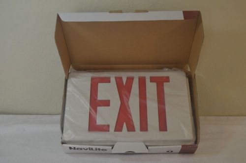 NAVILITE THERMOPLASTIC LED EXIT SIGN EMERGENCY LIGHTING MODEL - NXPB3RWH