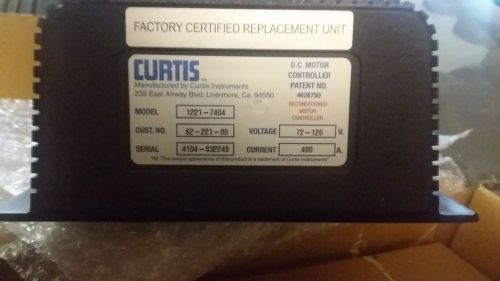 Curtis 1221-7404 EV DC Motor Controller 400 Amp 72-120 VDC Electric Vehicle