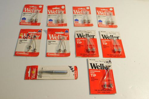 Lot Of 10 Weller Soldering Tips 47289,6110,6120,6140 NEW