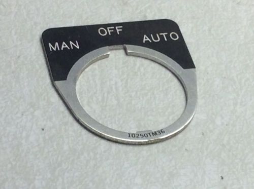 CUTLER HAMMER 10250TM36 LEG. PL. (MAN OFF AUTO) NNB #62027
