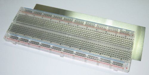 BB830T Transparent Solderless Plug-in BreadBoard, 830 tie-points, 4 power rails,