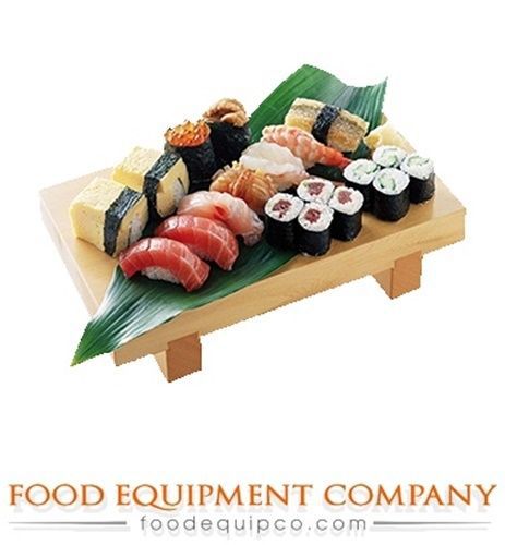 Paderno 49655-13 Sushi Board 7&#034;L x 4.5&#034;W footed polypropylene with faux wood...