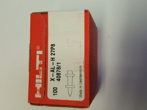 Hilti 40878/1 X-AL-H 27P8 - Concrete pins/anchors 4 boxes of 100 each
