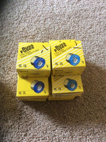 TEN FULL BOXES EDISON BASE BUSS FUSES TL-15 fuses