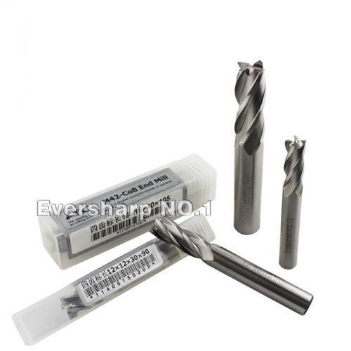 Lot 5pcs 4Flute M42-Co8 HSS Endmill Cutting Dia 4mm Shank Dia 6mm Cutting Tools