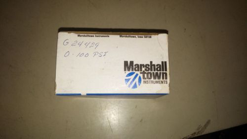 MARSHALL TOWN G24429 NEW IN BOX 0-100PSI GAUGE SEE PICS #B63