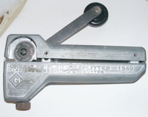 1988 GREENLEE flexible conduit splitter #1940 with #1941 blade