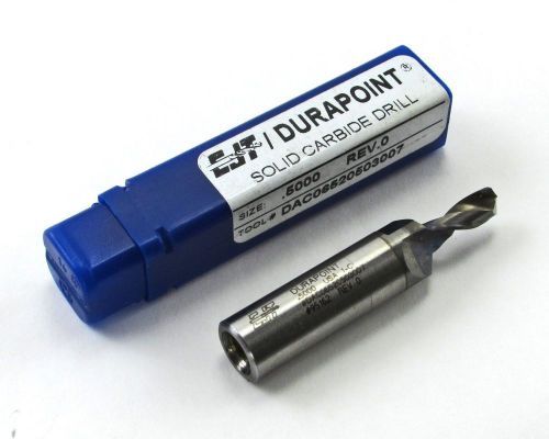 EJT Durapoint DAC06520503007 Solid Carbide Drill Bit w/ HSS Shank -  0.5000
