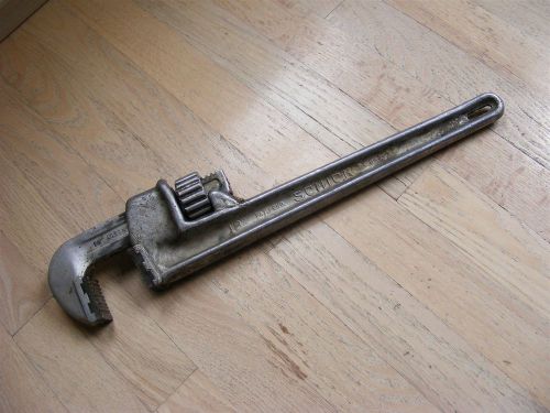 SCHICK 18&#034; ALCOA ALUMINUM PIPE WRENCH