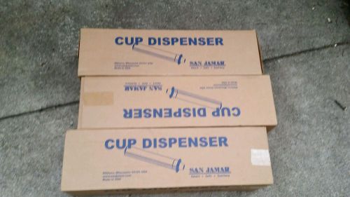 Lot of 3 San Jamar C2410C EZ-Fit One Size Fits All Cup Dispenser (3Z) free ship