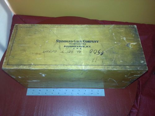 NOS Standard Gage Company Dial Bore Gage No. 6 and Extensions  Wooden Box NICE