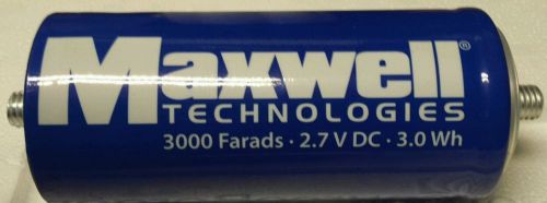 Maxwell BCAP3000 BoostCap UltraCapacitor Capacitor 3000 Farads / 2.7VDC New
