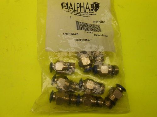 ALPHA Fitting 268PPNI-4B  Male Connector -- 6MN02 -- New (Package of 10 pcs)