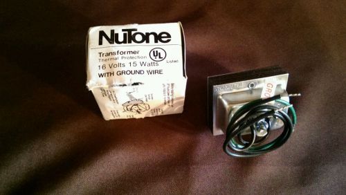 NuTone 105-T Transformer 16V 15W 120 Volt 50-60 Hz