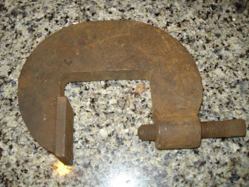 Vintage Heavy Duty Industrial C Clamp Tool Made In USA Armstrong Stanley Altman