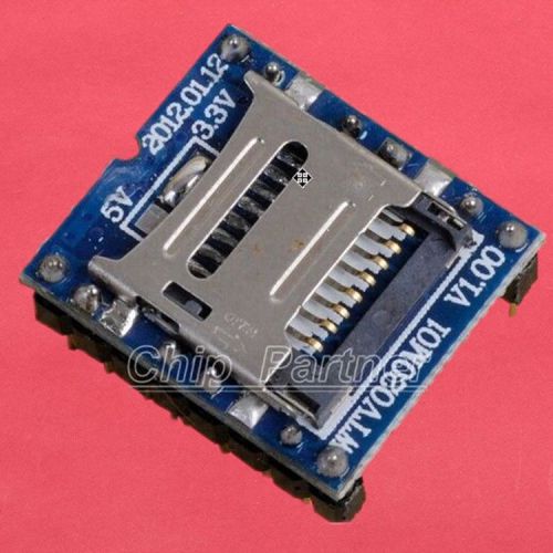 1pcs mp3 voice module u-disk audio player sd card voice module wtv020m01 v1.00 for sale