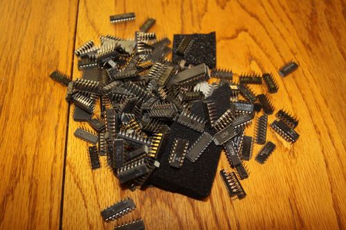 LOT S APPROX 100 PLASTIC 14 PIN 16 PIN INTERGRATED CIRCUITS NEW