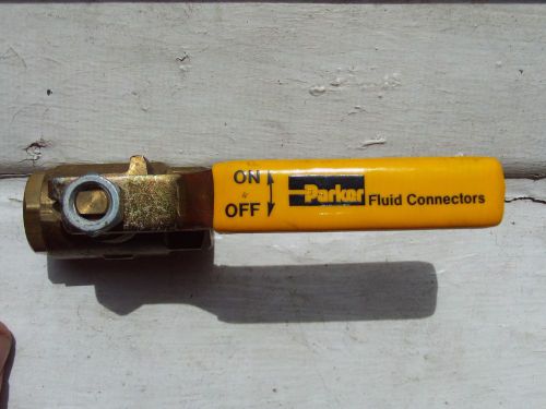 Parker fluid connectors ball valve 3/8ths inch  600 wog for sale