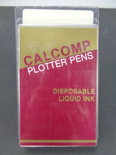 Calcomp Plottter Pens Blue Disposable Liquid Ink 4 Pack
