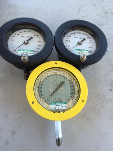 3D Instruments And Ashcroft Precision Test Gauge Lot Of 3