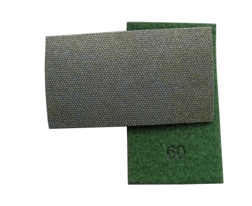 Diamond hand polishing pad strip 60 grit with velcro-back for sale