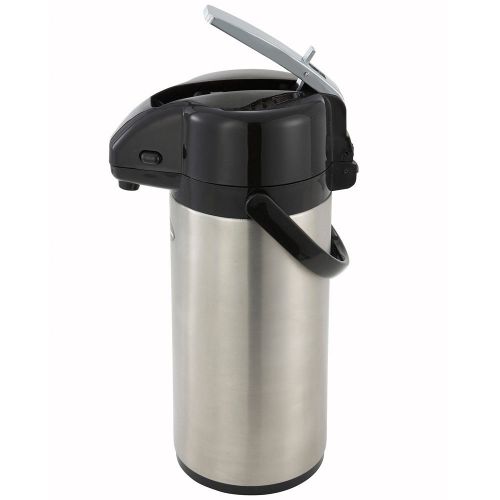 Winco 2.5-liter stainless steel vacuum insulated lever-top airpot for sale