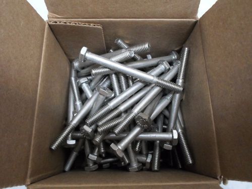 Qty = 82: stainless steel f593c hex head cap screws bolts 1/4&#034; x3&#034; coarse thread for sale