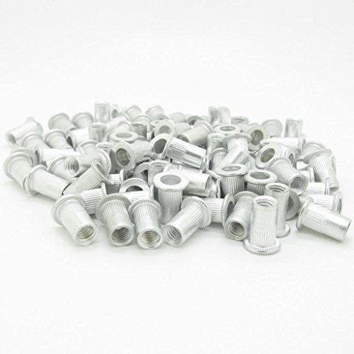 Industrial Parts M5 5mm Flat Head Aluminum Rivet Nut Blind Insert Nut Pack of