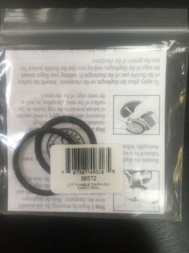 3M Littmann Tunable Diaphragm &amp; Rim Assembly 36572 Black 1 ea