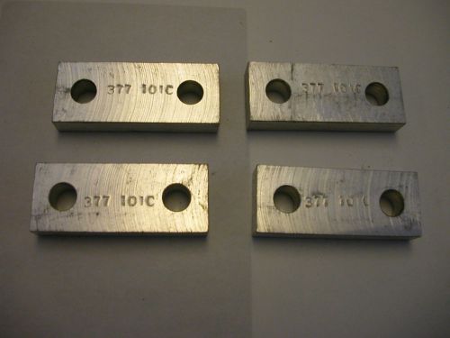 Aluminum rectangular spacer bushing 1&#034; x 2-1/2&#034; x 7/16 thick (package of 4) for sale