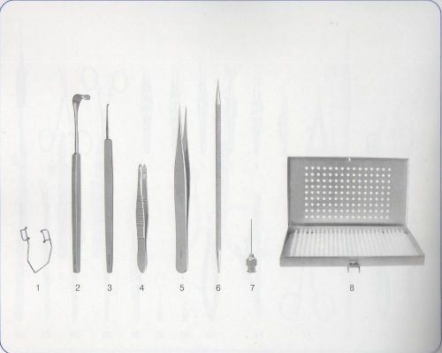 S/STEEL foreign body removal set  surgical instruments ophthalmic surgery set