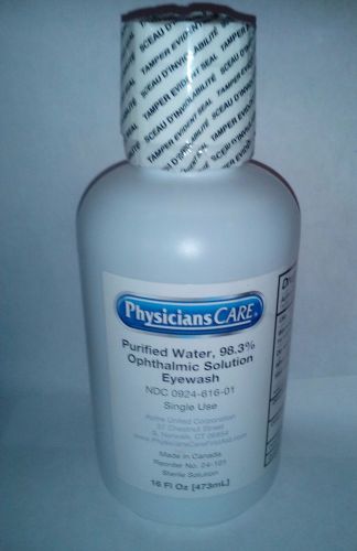 Physicianscare 24-101 eye flush solution, 16 oz bottle for sale