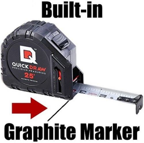 New genuine tape quickdraw diy self marking 25 foot measuring measure for sale