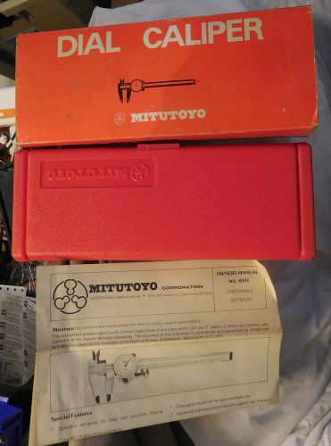 MITUTOYO Empty box for 6” Dial Caliper with Owner’s Manual NO 8001