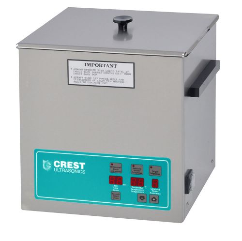 Crest 1.5gal digital benchtop ultrasonic cleaner w/heater, timer, degas, cp500d for sale