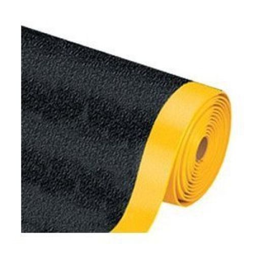 Pebble Step Sof-Tred MAT255BY Premium Anti-Fatigue Mat, 2&#039; x 8&#039;, Black/Yellow