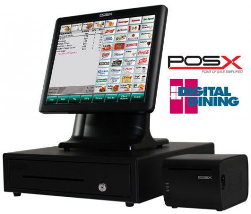 Point of sale pos-x ion fit standard restauran pos system w digital dining new for sale